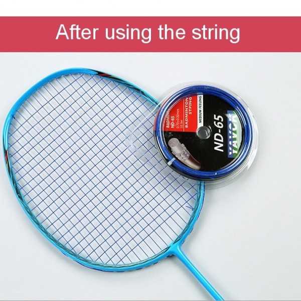 Professional Carbon Nanofiber Badminton String Shuttlecock Net ND-65 kordaj Grommet Tool Sport Equipment Racket Line Accesorios