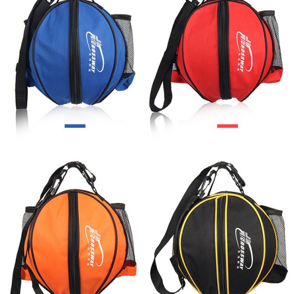 Universal Sport Bag Basketball Ball Football Volleyball Backpack Handbag Round Shape Adjustable Shoulder Strap Knapsacks Storage