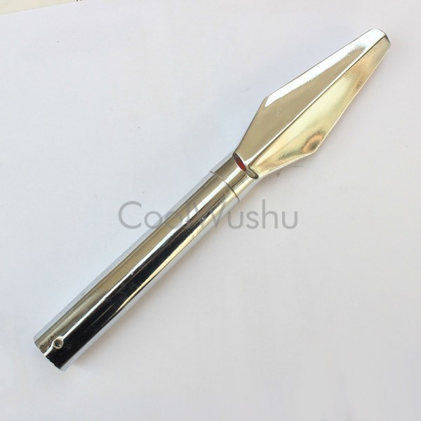 Red-tasselled spear head Steel electroplating wushu weapon martial arts performance kung fu