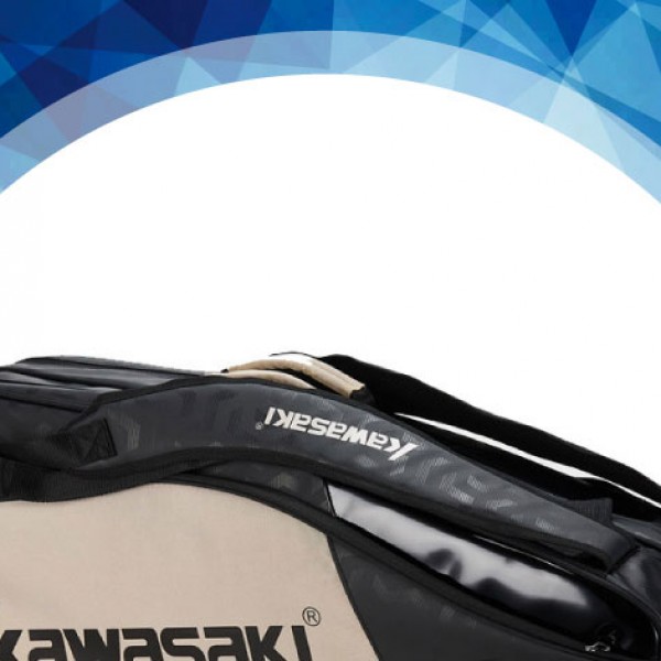 New Kawasaki badminton bag 6 single-shoulder backpacks racket bags men's and women's sports KBB-8640 8641