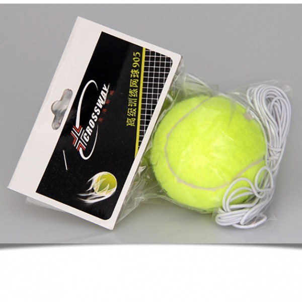 1 Piece Professional Tennis Training Partner Rebound Practice Ball With 3.8m Elastic Rope Rubber Ball For Beginner