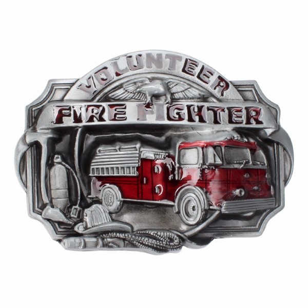 The fire alarm and the fire fighter alloy belt buckle man belt accessories