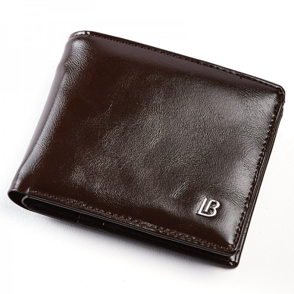 Genuine Leather Wallet Men New Brand Purses for men Black Brown Bifold Wallet Zipper Wallet Purse With Gift Box