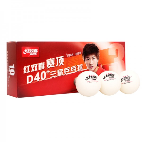 10 Balls/Box DHS 3 Star D40+ Table Tennis Balls New Material Plastic Poly Ping Pong Balls ITTF approved Seam professional ball