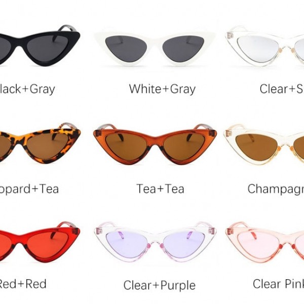 cat eye shade for women fashion sunglasses brand woman vintage retro triangular cateye glasses oculos feminino sunglasses Sexy