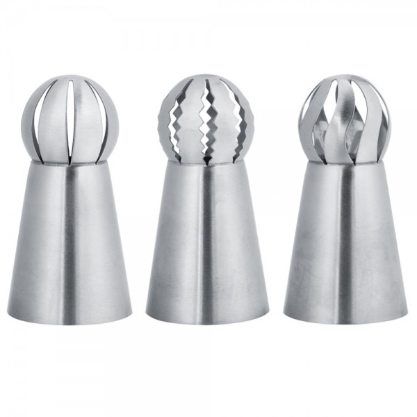 3Pcs/Set Russian Flower Icing Piping Nozzles Tips Cake Decoration Tools Kitchen Pastry Cupcake Baking Pastry Tools