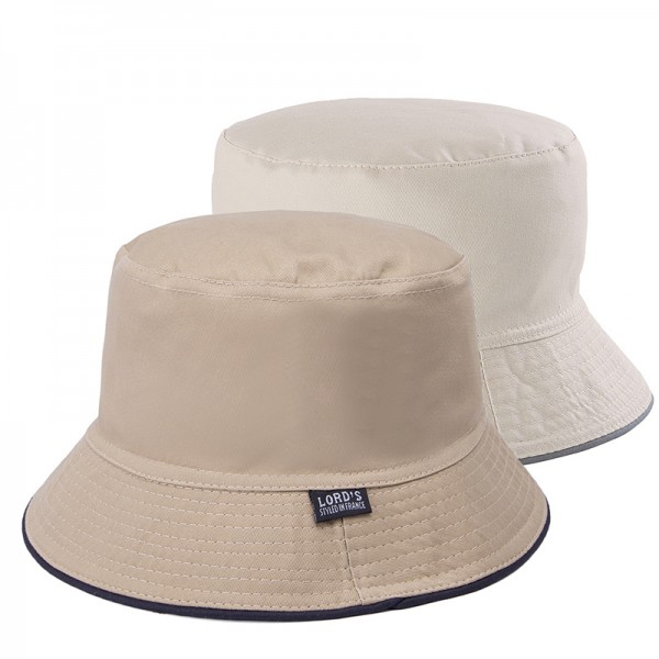 Plain Solid bucket hats men reversible two sides can wear 100% cotton sun bob cap comfortable fisherman hat
