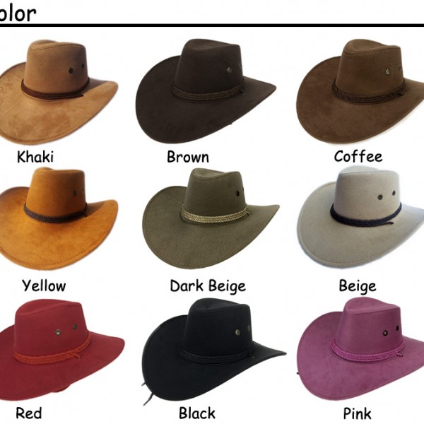 Cool Western Cowboy Hats Men Sun Visor Cap Women Travel Performance Western Hats Chapeu Cowboy 9 colors YY17059