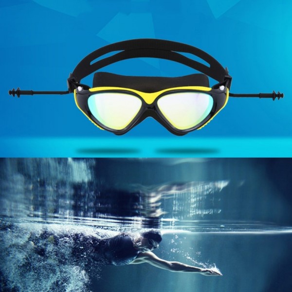 Glasses Professional adult Silicone Swimming Goggles Anti-fog UV Swimming Glasses for Men Women Eyewear