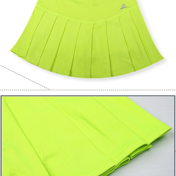 Women Skort Quick Dry Sport Badminton Pantskirt Wear Skirt Pleated Pants Pocket Tennis Skirt Cheerleaders Clothing