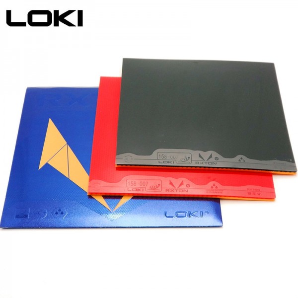 1pcs LOKI RXTON5 High Elasticity Sticky Table Tennis Rubber Red Pips In High-density Hard Sponge Ping Pong Rubber for Attack / Run