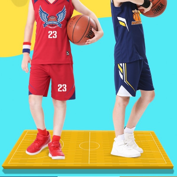Kids Basketball Jerseys Custom Cheap Basketball Uniforms for Boys Breathable Basketball Shirt Shorts Sports Training Clothes DIY