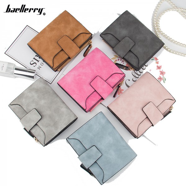 Leather Women Wallet Hasp Small and Slim Coin Pocket Purse Women Wallets Cards Holders Luxury Brand Wallets Designer Purse