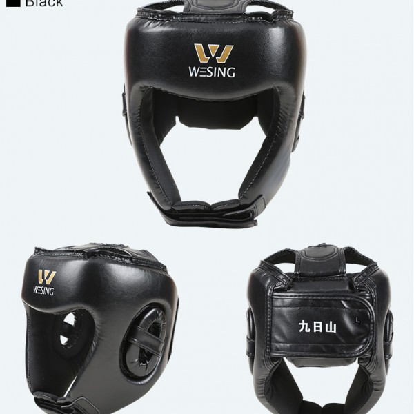 Wesing Boxing Helmet Sanda Training Headguard Boxing Muay Headwear Thai Helmet Kickboxing Head Protect