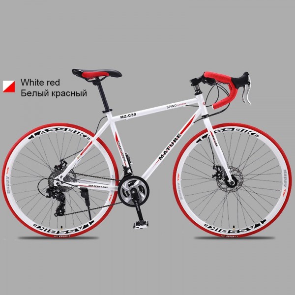 700c aluminum alloy road bike 27 speed road bicycle Two-disc sand road bike Ultra-light bicycle