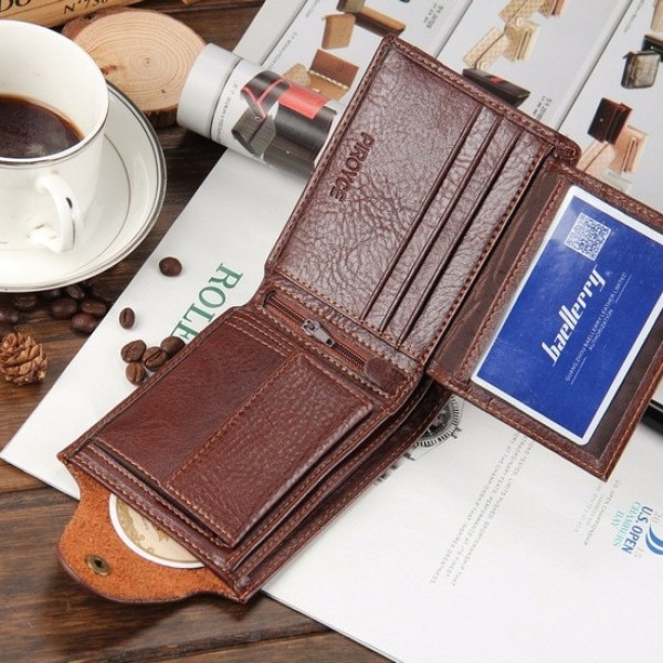 New brand high quality short men's wallet, Genuine leather qualitty guarantee wallet for male, wallet, free shipping