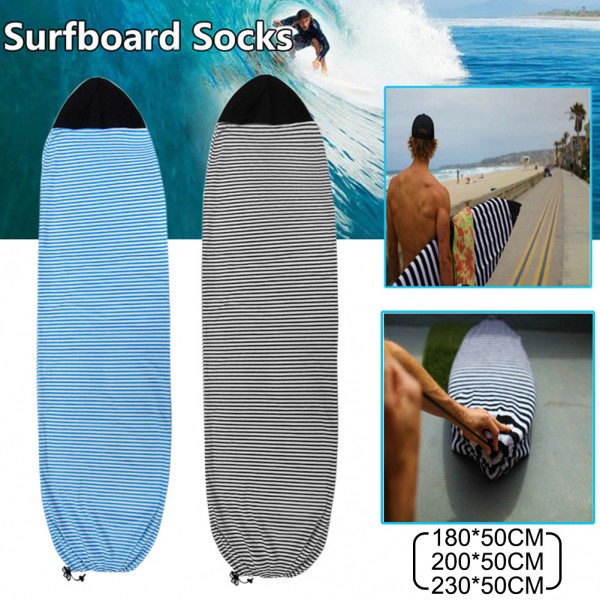 Surfboard Socks Cover 6.3 / 6.6 / 7 '' Surf Board Protective Bag Storage Case Water Sport for Shortboard Funboard Surfing Sport