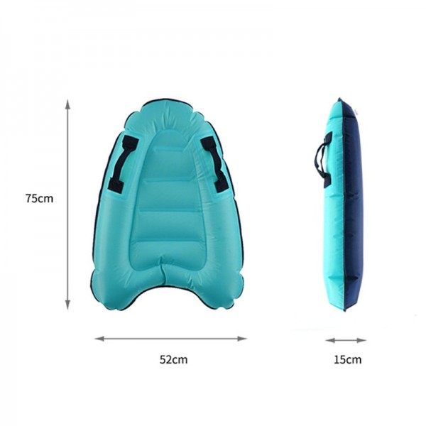 Outdoor Inflatable Surfboard Solid Color Buoy Kickboard Children Safe Sea Surfing Board