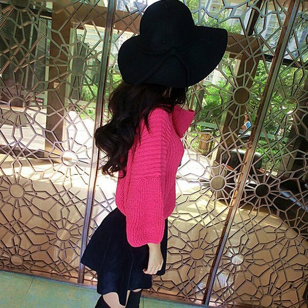 Chapeau Hot Sale Casual Fedora Cap Wide Brimmed Dome Hats High Quality Wool Floppy Hat Womens Black Cloche Hats
