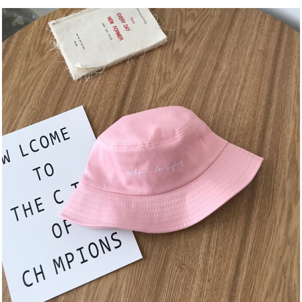 Women Bucket Hats Japan and Korea Street Style Harajuku Letters Print Streamers Lace Up Cap Ladies Summer Sun Hat