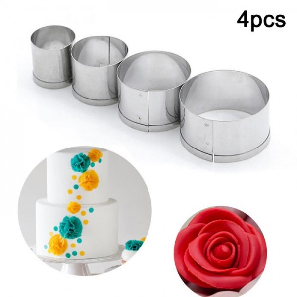Cake Cookie Mould Cutter Round Circle Shape Stainless Steel DIY Fondant Mold Tools LXY9 OC16