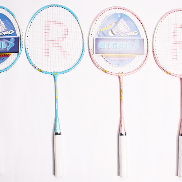 2pcs ferroalloy new cartoon children's badminton racket special training wire material fiber yarn use flexibly