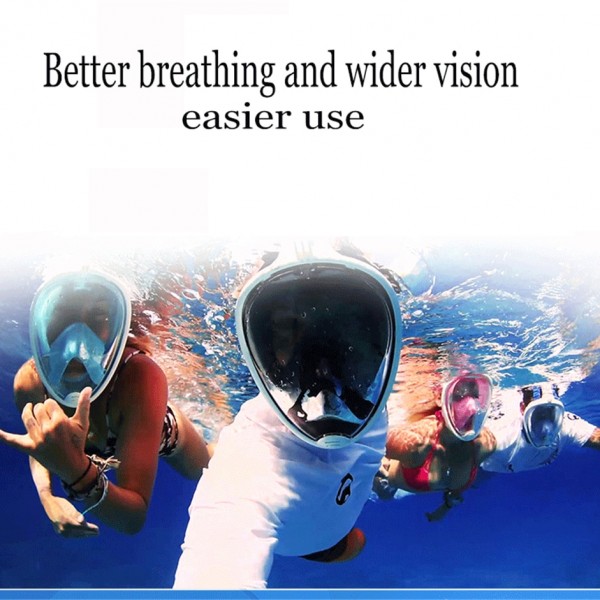 Snorkeling Mask Underwater Scuba Anti Fog Full Face Diving Mask Snorkeling Set with Anti-slip Ring Snorkel 2018 New Arrival