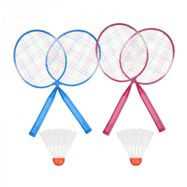 Colors Kids Children Alloy Training Badminton Racket Durable Light-weight Practice Badminton Racket Racquet With Badminton Balls
