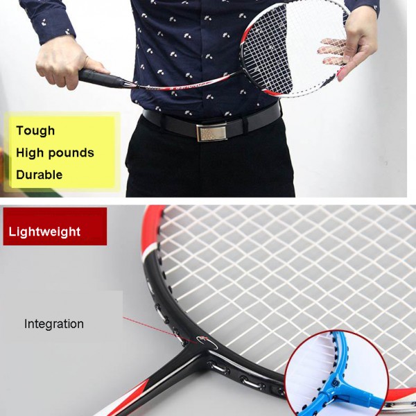 Crossway Professional Badminton Rackets Light Weight Carbon Badminton Rackets raquette de badminton 1 Pair with Bag