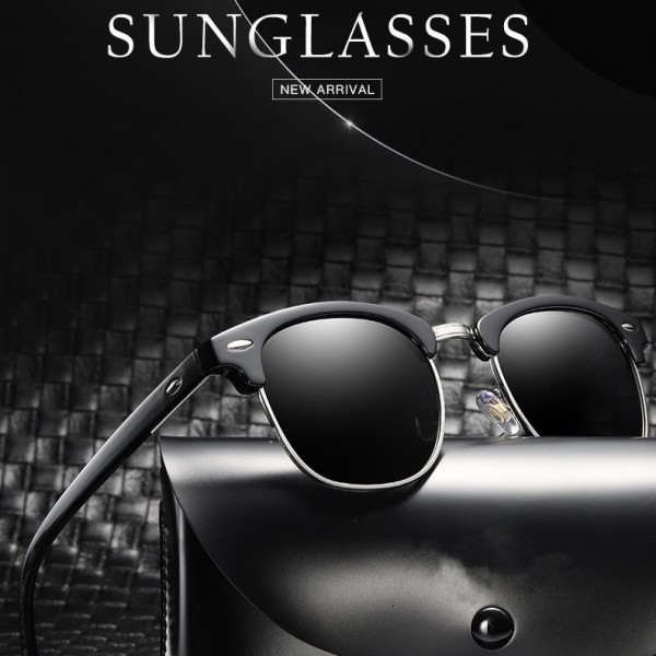 YOOSKE Retro Polarized Sunglasses Women Men Classic Brand Designer Vintage Square Sun Glasses Driving Mirror UV400 Eyeglasses