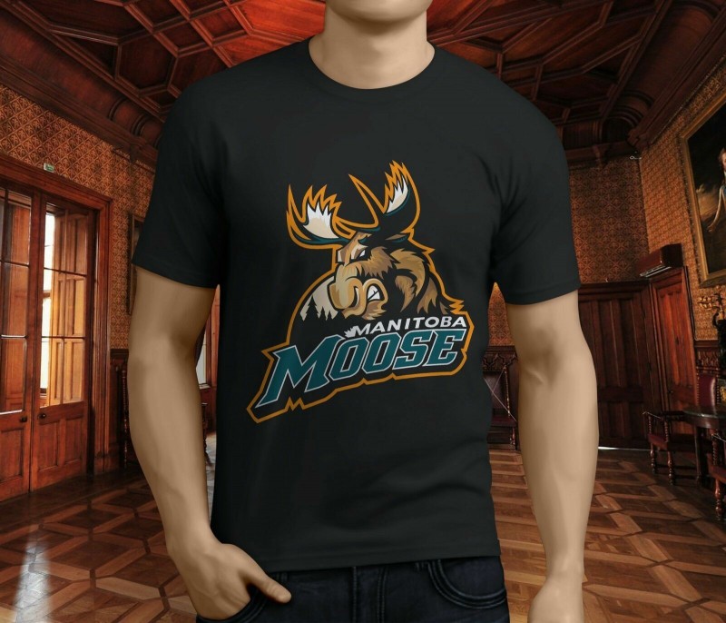 MANITOBA MOOSE AHL Hockey Throwback Style Men  T Shirt