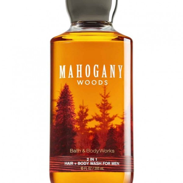 Bath & Body Works Mahogany Woods 2 in 1 Hair + Body Wash for Men 10 fl oz / 295 ml