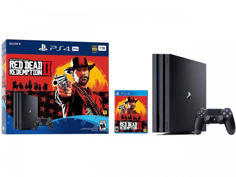 PlayStation 4 Pro 1TB Bundle- Red Dead Redemption 2