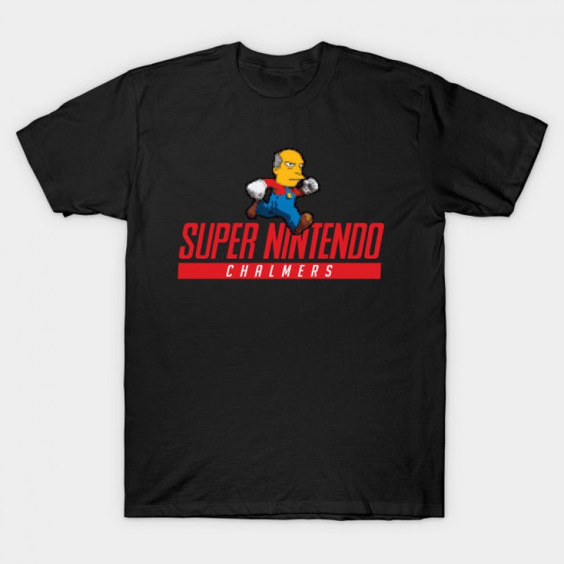 Super Nintendo Chalmers Men's Black T Shirt