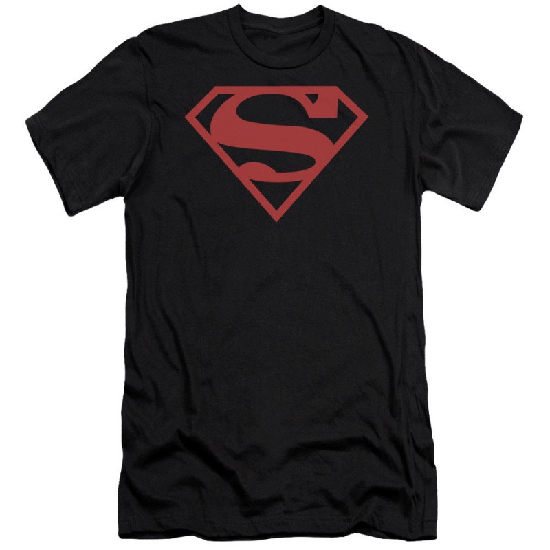 Superboy-Superman-Costume-Red-On-Black-Shield-DC T Shirt