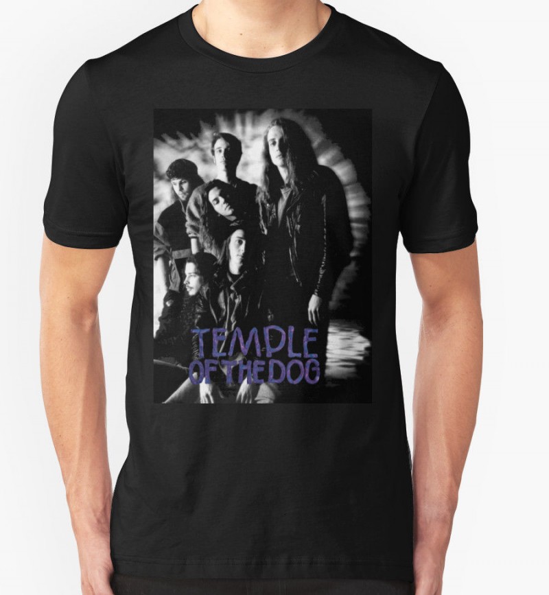 Temple Of The Dog Album Tour Design Mens Black  T Shirt