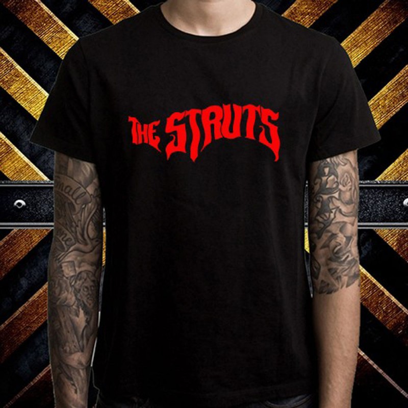 The Struts English Rock Band Logo Men's Black T Shirt