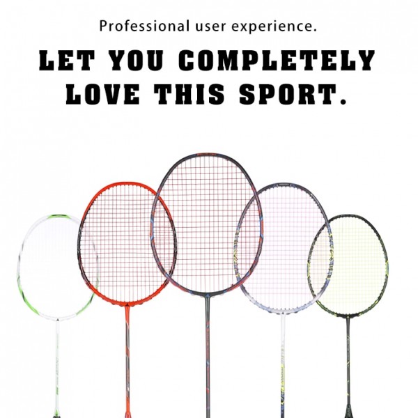 Esper 58Gram 9U Carbon Fiber Badminton Racket Professional Super Lightest Graphite Racquet With String 30LBS For Adult