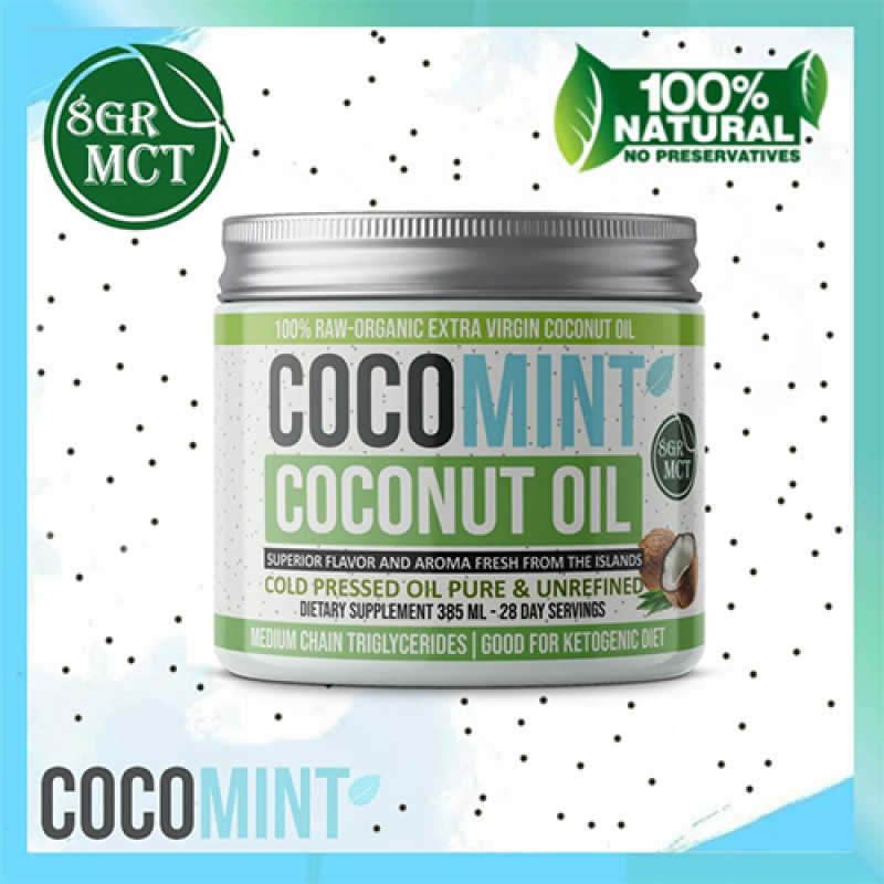 Virgin Coconut Oil VCO - Diet Keto Cold Pressed - Superior Quality Lowers Bad Cholesterol Levels - Heart Health - Prevent Diabetes - 385Ml