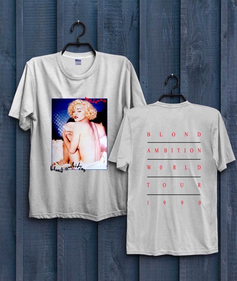 Vintage Madonna Blond Ambition Tour Reprint 1990  T Shirt