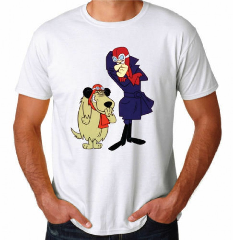 Wacky Races Dick Dastardly And Muttley Dog Funny Retro NEW T Shirt