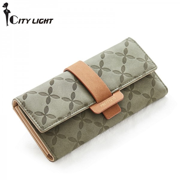Women Fashion Hasp Three-Folds Wallet Portable Multifunctional Long Purse Hot Female Coin Zipper Clutch For Girl Phone bag