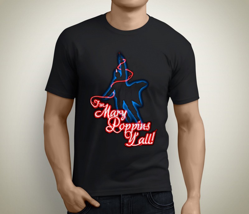 Yondu - I'm Mary Poppins Y'all! Short Sleeve Men's Black  T Shirt