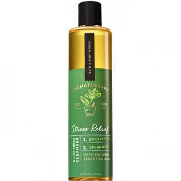 Bath & Body Works Stress Relief - Eucalyptus & Spearmint Oil to Cream Cleanser 10 fl oz/ 295 ml