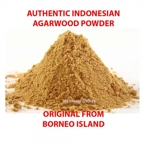 Aloeswood Agarwood Papua Aquilaria Powder Bakhoor Fragrant Incense 75gr