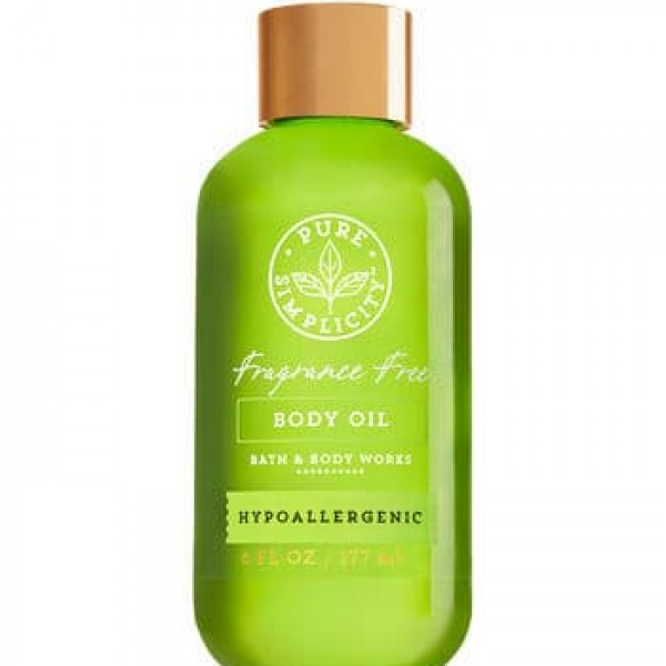Bath & Body Works Fragrance Free Body Oil 6 fl oz/ 177 ml