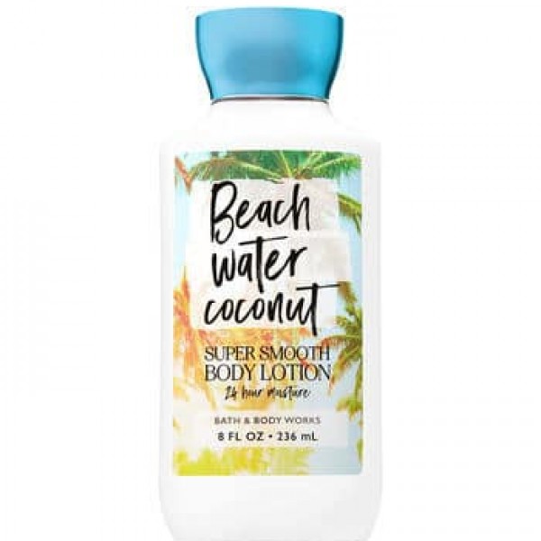 Bath & Body Works Beach Water Coconut Super Smooth Body Lotion 8 oz / 236 ml