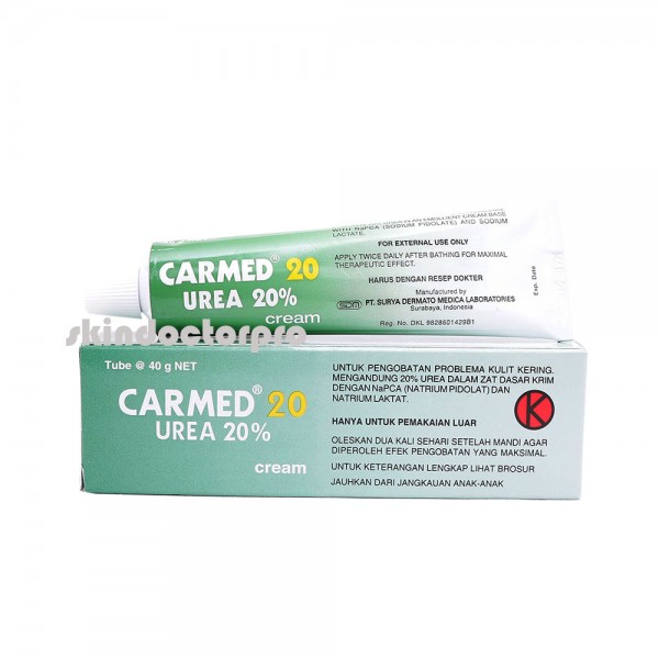 Carmed Cream Urea 20% for Hyperkeratosis, Psoriasis, Eczema, Callus, Cracked and Crust Dry Skin