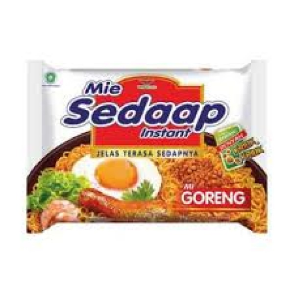sedap goreng a fried noodle with a savory taste with a sprinkling of fried onions more
