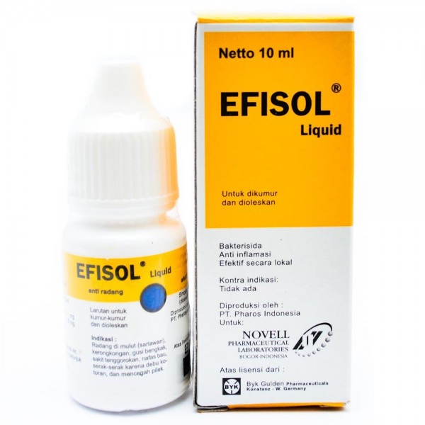 Efisol Liquid Dequalinium Chloride - Destroy Bactericidal, Germs and Fungi, and Eliminate Bad Breath